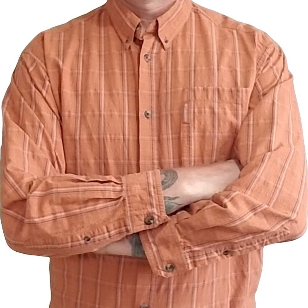 Columbia Plaid Long Sleeve Button-up Shirt sz XL